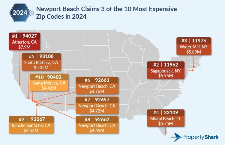 California, New York have the nation’s most expensive ZIP codes