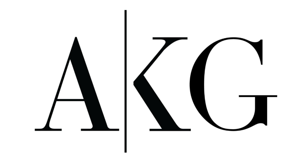 Initialenlogo van de Aaron Kirman Group