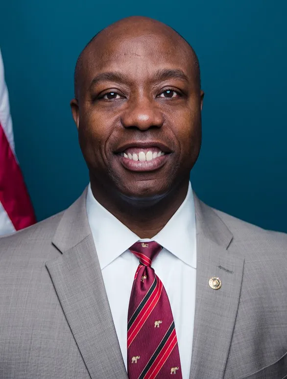 Official U.S. Senate portrait of Sen. Tim Scott (R-S.C.).