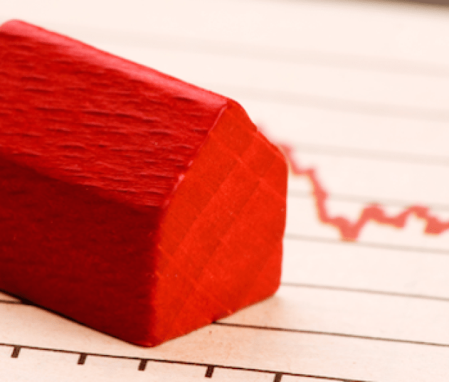 Red-house-down-rates-decrease-graph