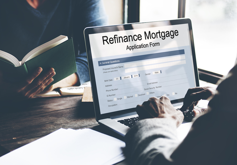 Refinance Mortgage Application Form Concept