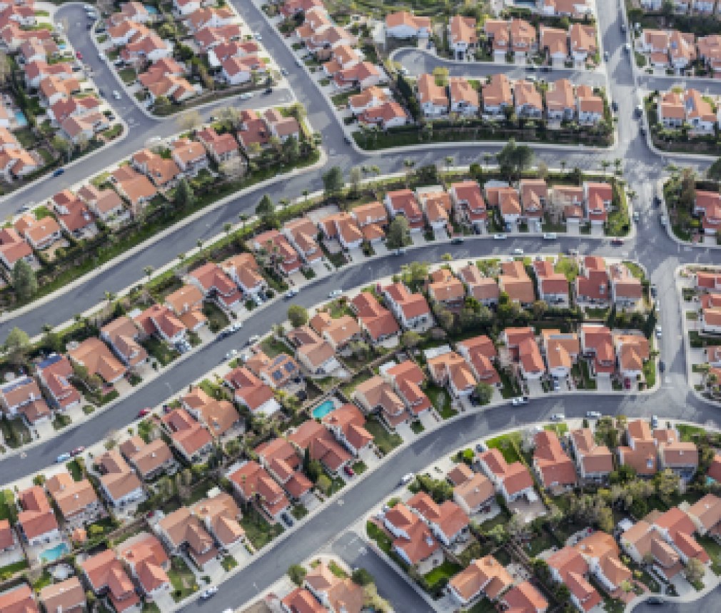 Los Angeles Suburban Neighborhood Aerial