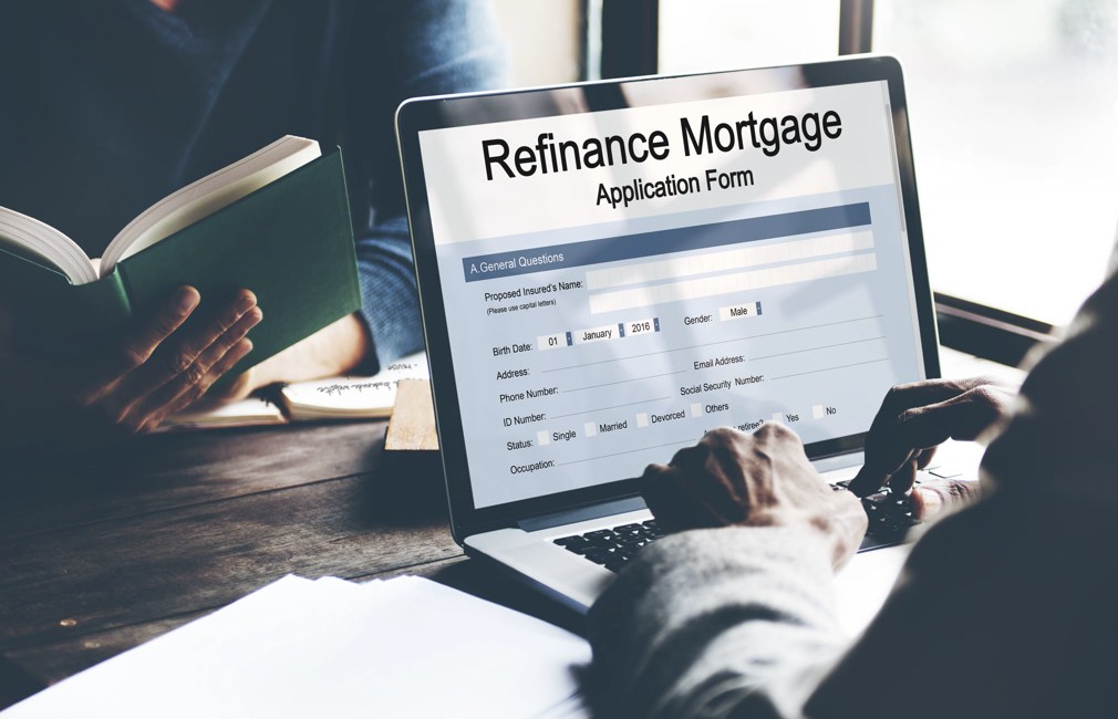 Refinance Mortgage Application Form Concept