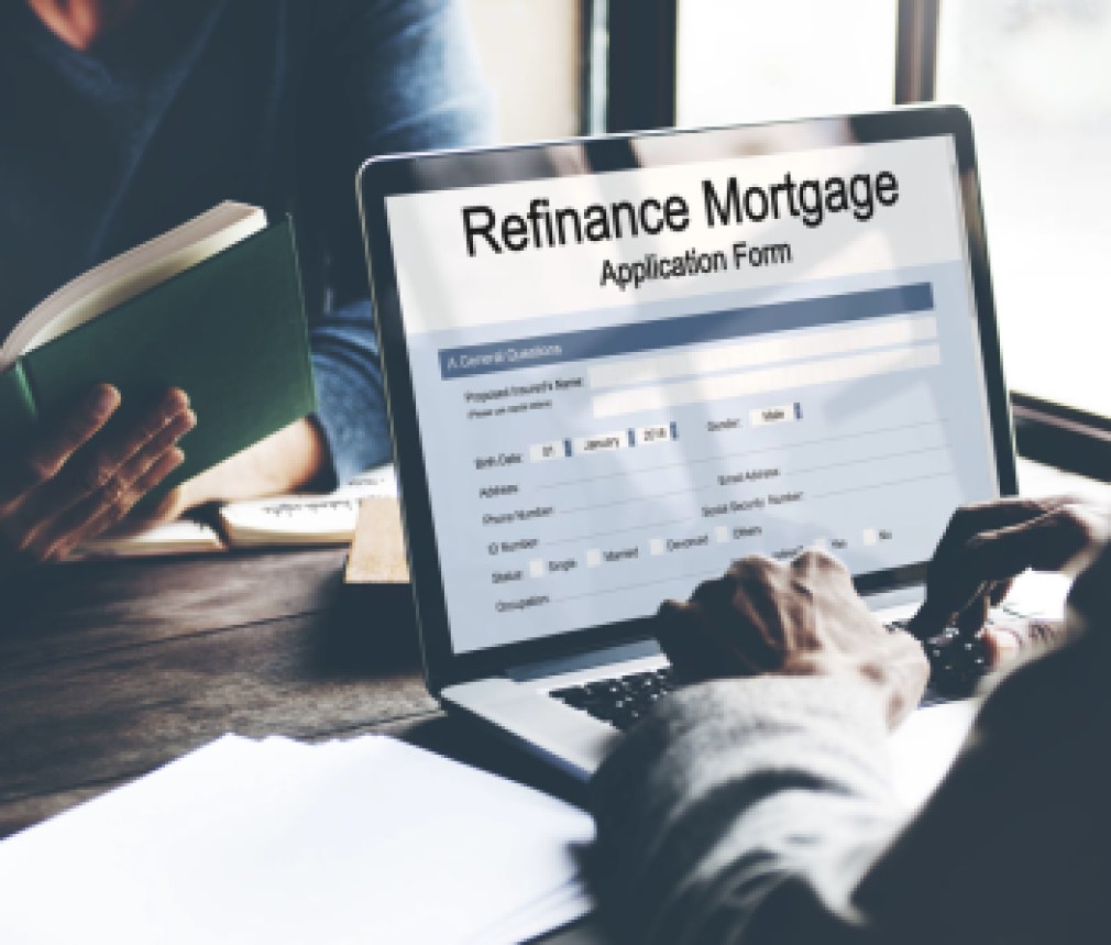 Refinance Mortgage Application Form Concept