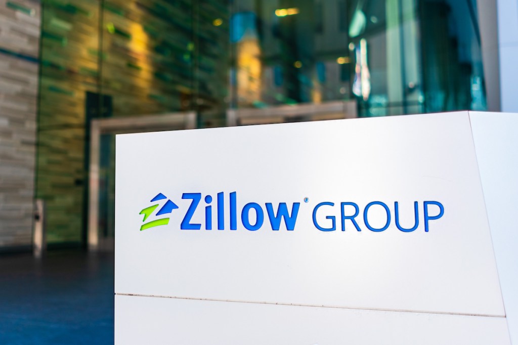 Jan 18, 2020 San Francisco / CA / USA - Zillow headquarters in SoMa District; Zillow Group, Inc is an American online real estate database company