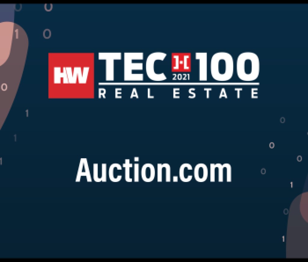 Auction.com-2021 Tech100 winners -Real Estate