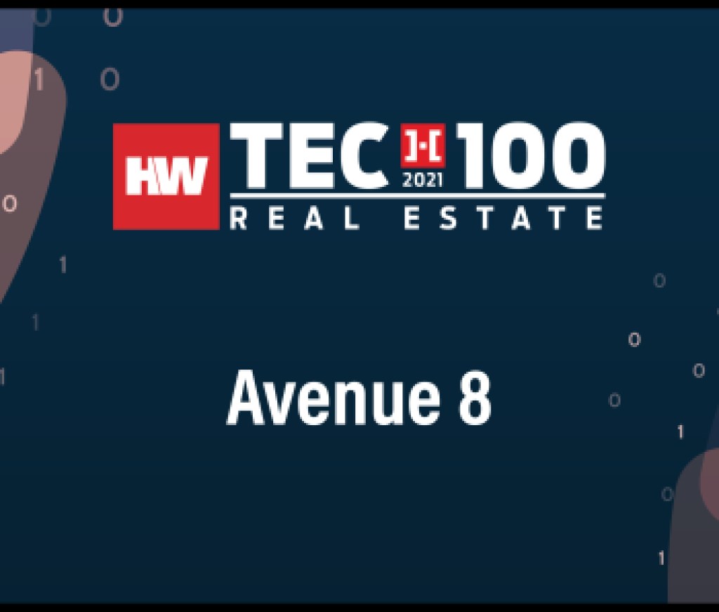 Avenue 8-2021 Tech100 winners -Real Estate