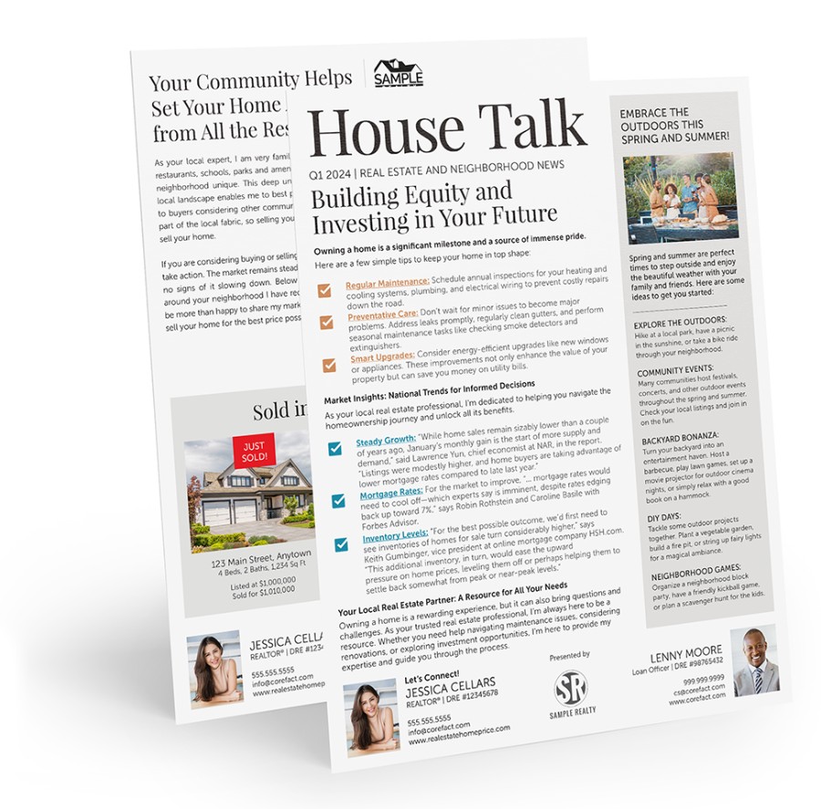 House Talk newsletter mailer from Corefact