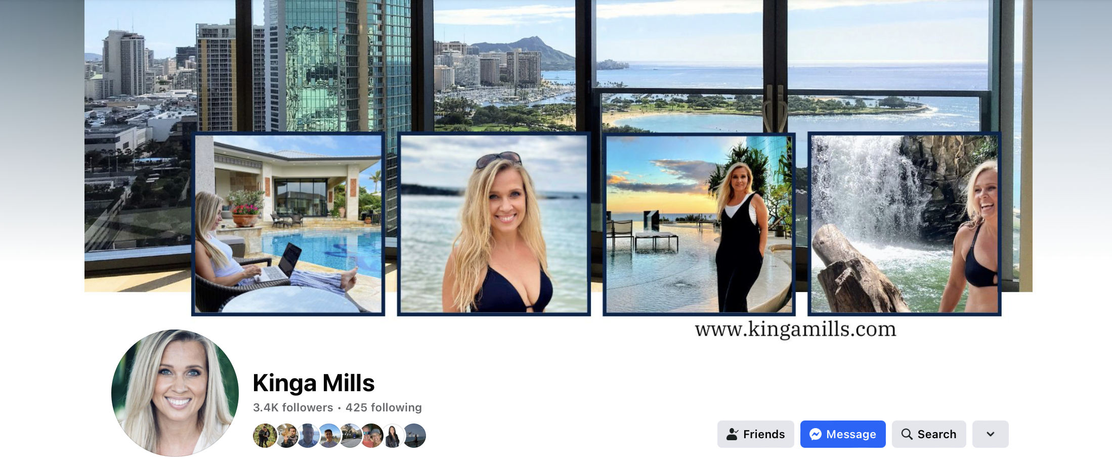 Kinga Mills' real estate agent Facebook page