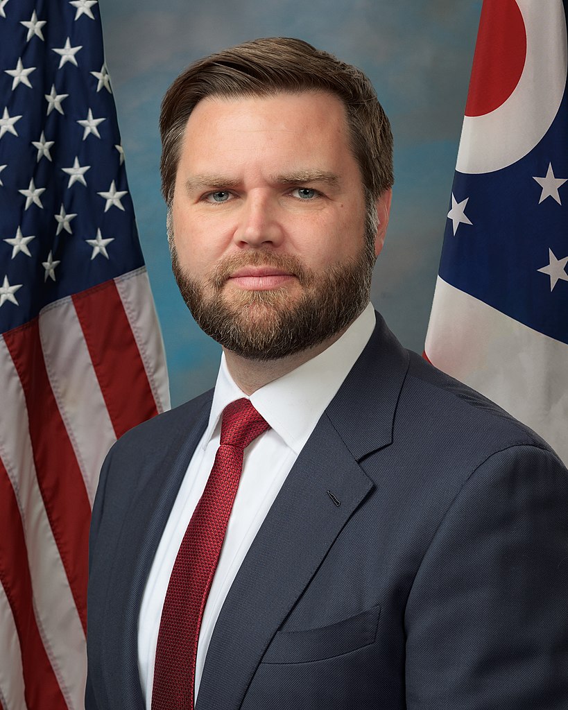 Official Senate portrait of Sen. JD Vance (R-Ohio)