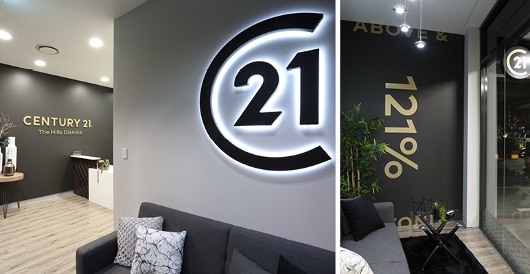 Century 21 logo signage