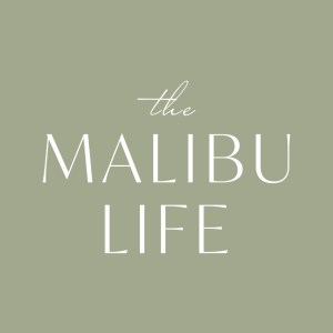 The Malibu Life in light green background