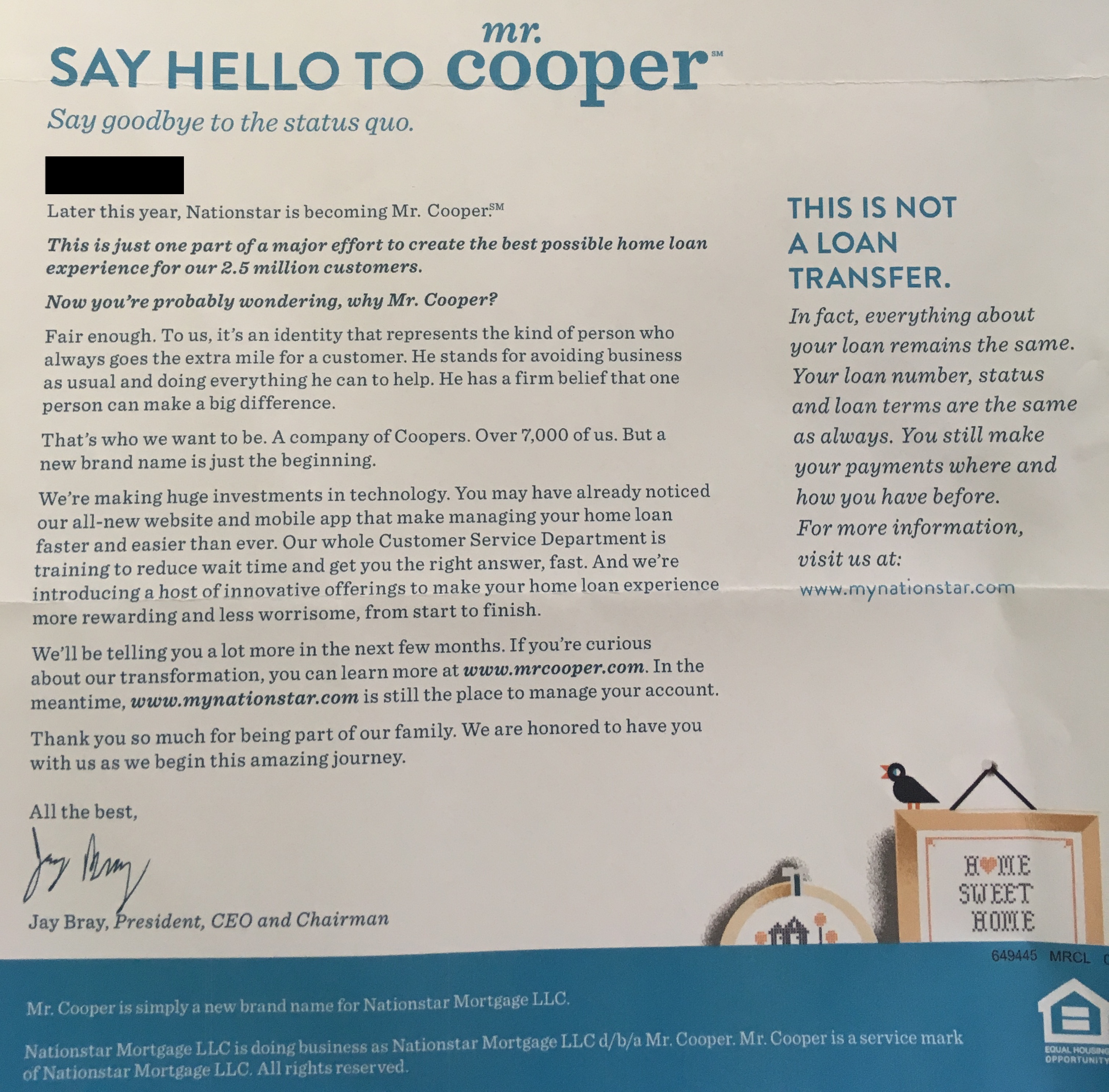 Nationstar officially begins transition to Mr. Cooper HousingWire
